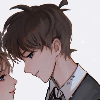 动漫男女头像一对情侣漫画