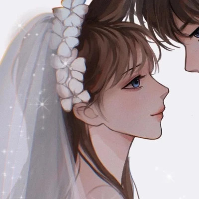 动漫男女头像一对情侣漫画