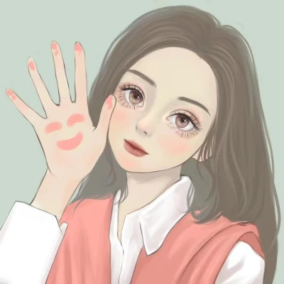 动漫男女头像一对情侣漫画