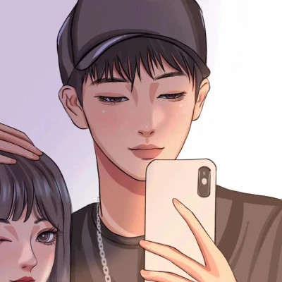 动漫男女头像一对情侣漫画