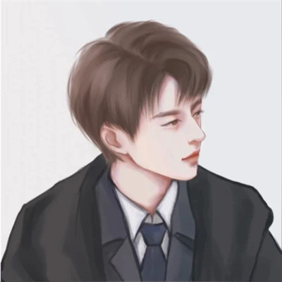 手绘很优质的一男一女情侣头像