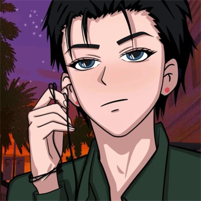 手绘很优质的一男一女情侣头像