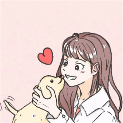 手绘很优质的一男一女情侣头像