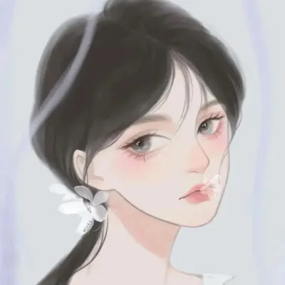 手绘很优质的一男一女情侣头像