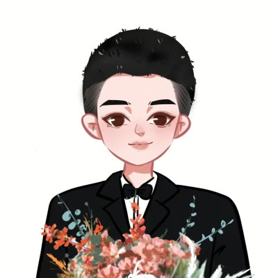 一男一女高质量好看手绘情侣头像