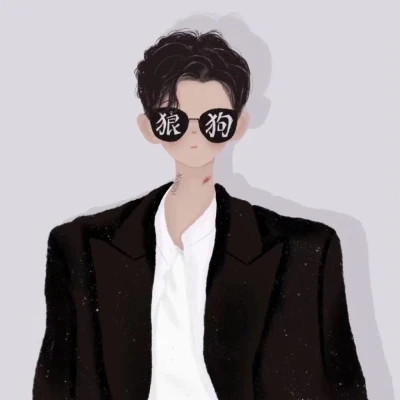 一男一女高质量好看手绘情侣头像