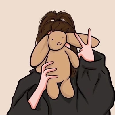 一男一女高质量好看手绘情侣头像