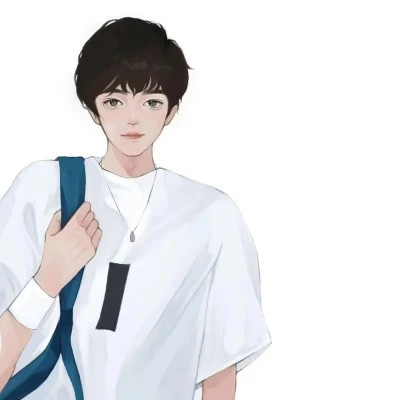 微信一男一女手绘新款情侣头像