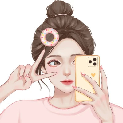 微信一男一女手绘新款情侣头像