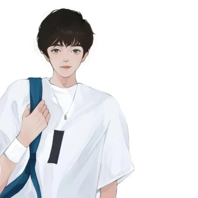 微信一男一女手绘新款情侣头像