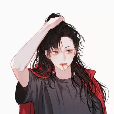 微信一男一女手绘新款情侣头像