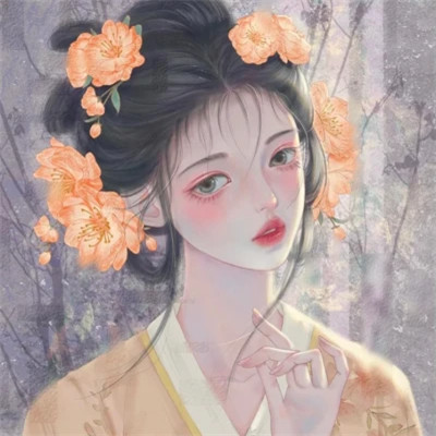 女生头像高级质感手绘
