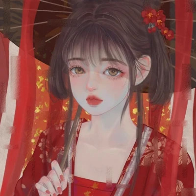 女生头像高级质感手绘