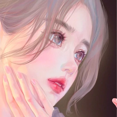 女生头像高级质感手绘
