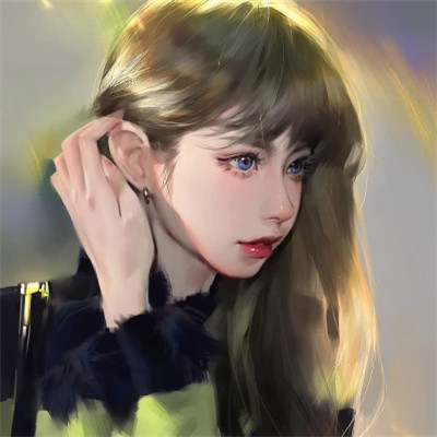 女生头像高级质感手绘