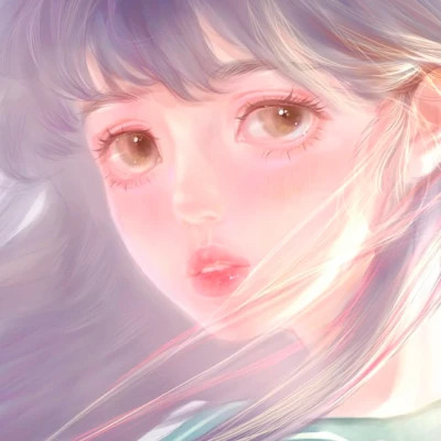 女生头像高级质感手绘