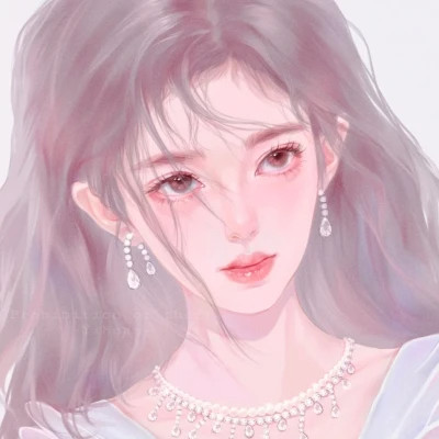 女生头像高级质感手绘