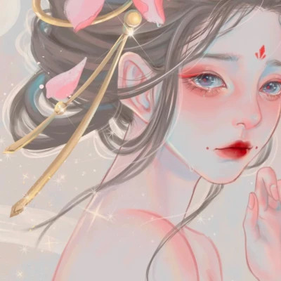 好看的手绘头像女生唯美