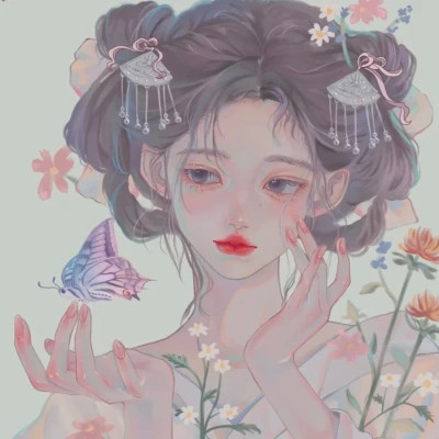 2025最新精致手绘女生动漫头像