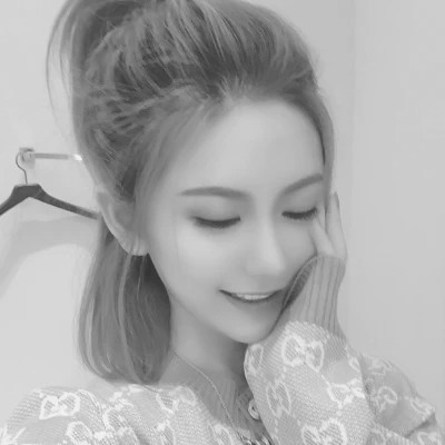 黑白微信头像女个性高清图片