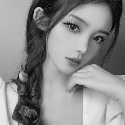黑白微信头像女个性高清图片