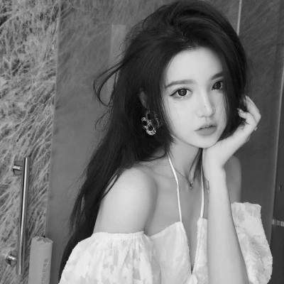 黑白微信头像女个性高清图片