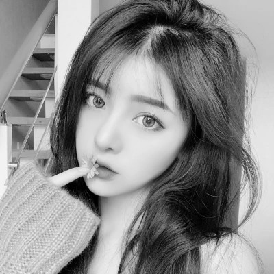 黑白微信头像女个性高清图片