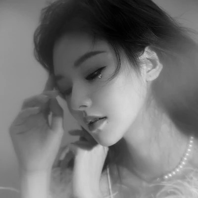 黑白微信头像女个性高清图片