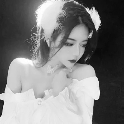 黑白微信头像女个性高清图片