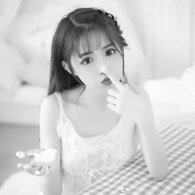 黑白微信头像女个性高清图片
