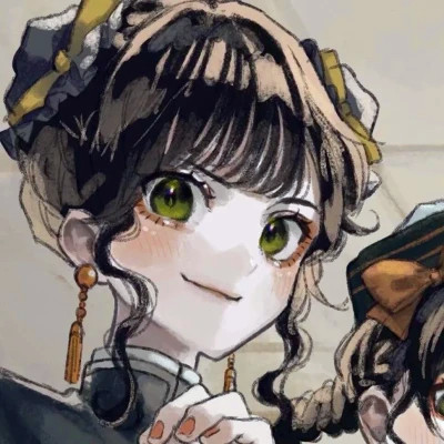 动漫头像女生闺蜜二人