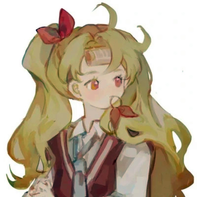 动漫头像女生闺蜜二人