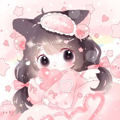 女生唯美梦幻动漫卡通头像
