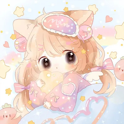 女生唯美梦幻动漫卡通头像
