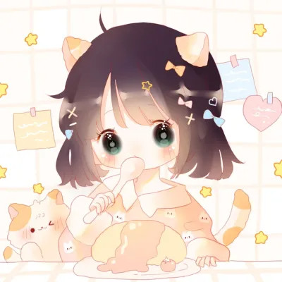女生唯美梦幻动漫卡通头像