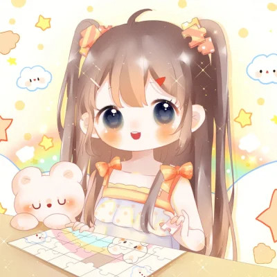 女生唯美梦幻动漫卡通头像