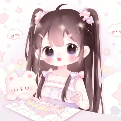 女生唯美梦幻动漫卡通头像