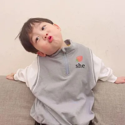情头小朋友一男一女可爱