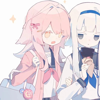 超好看的两人闺蜜头像