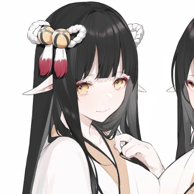 女头像闺蜜一萌一酷动漫高清