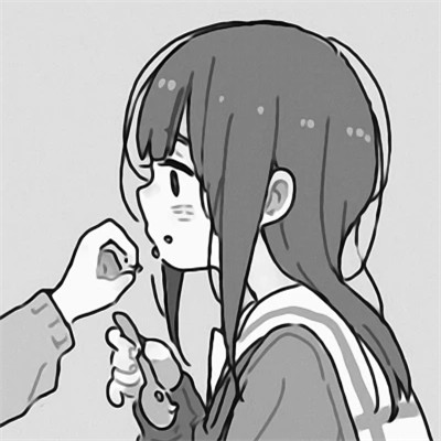 二次元黑白闺蜜头像