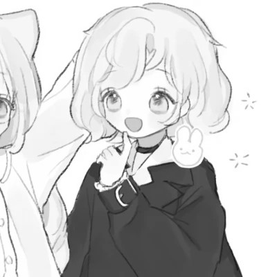 二次元黑白闺蜜头像