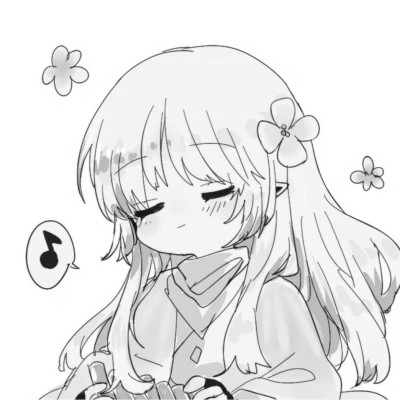 二次元黑白闺蜜头像