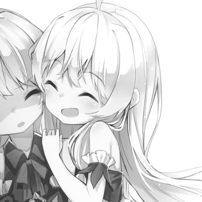 二次元黑白闺蜜头像