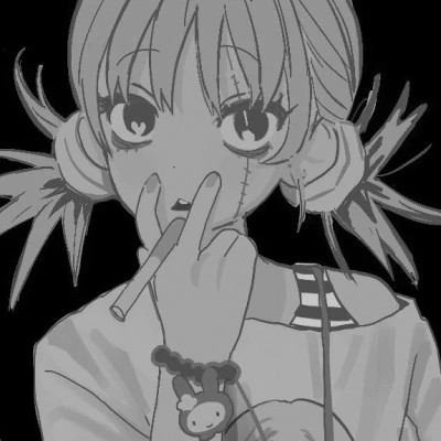 二次元黑白闺蜜头像