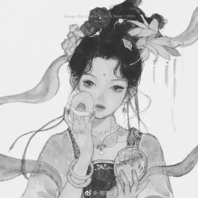 闺蜜头像动漫日系黑白
