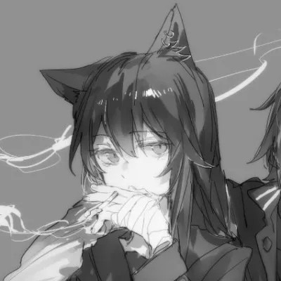 闺蜜头像一对黑白系动漫