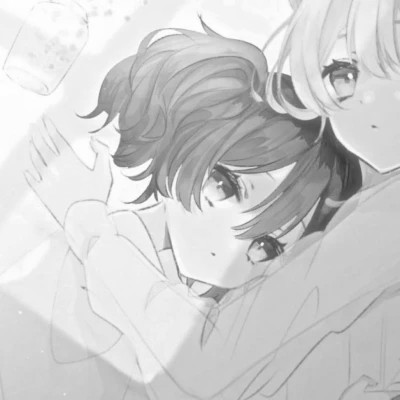 闺蜜头像一对黑白系动漫