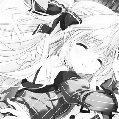 闺蜜头像一对黑白系动漫