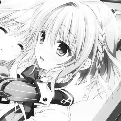 闺蜜头像一对黑白系动漫